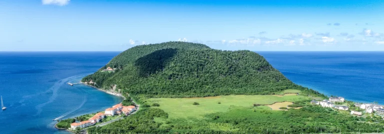 Cabrits headland and Prince Rupert Bay, Portsmouth, Dominica